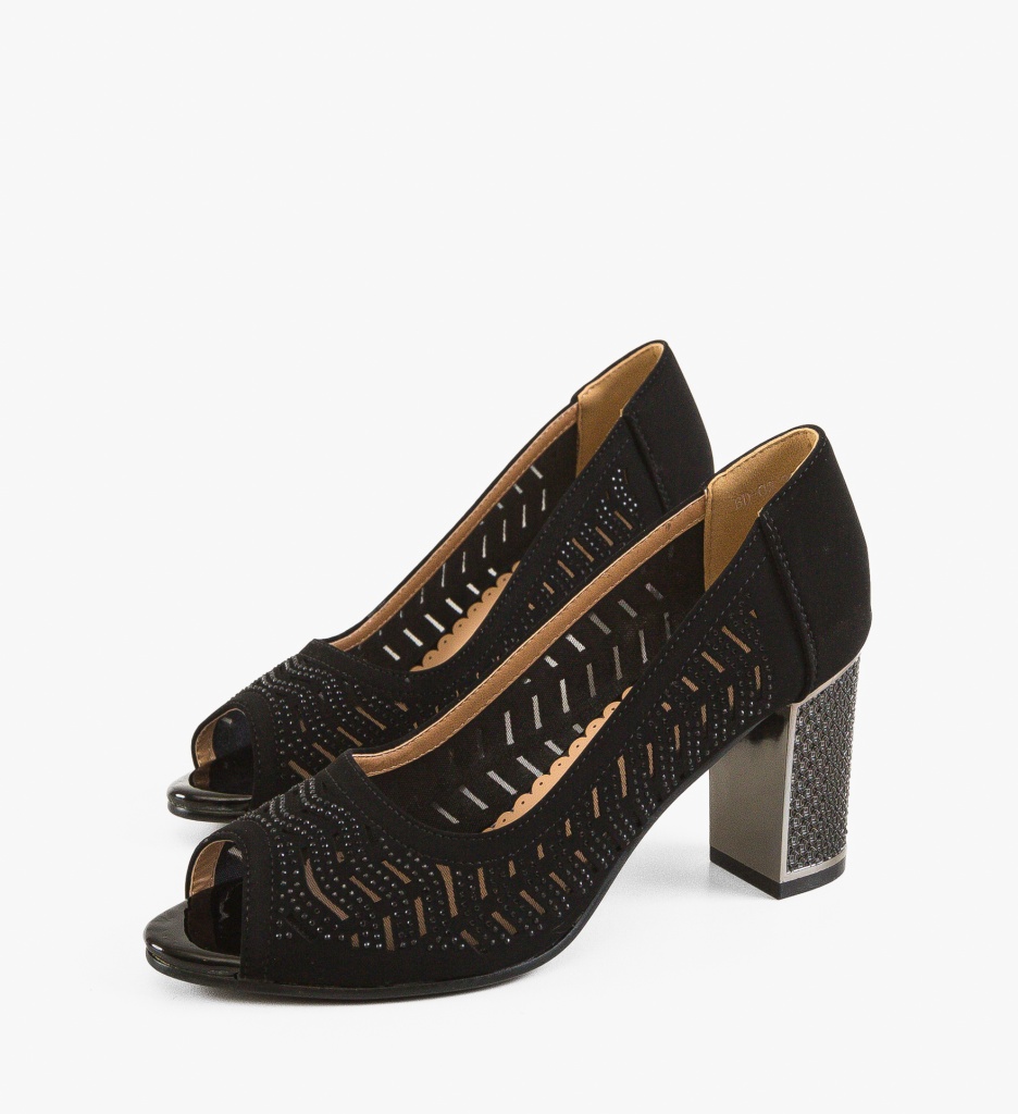 Pantofi Dama Delore Negri - Eleganță și Stil - imagine 5