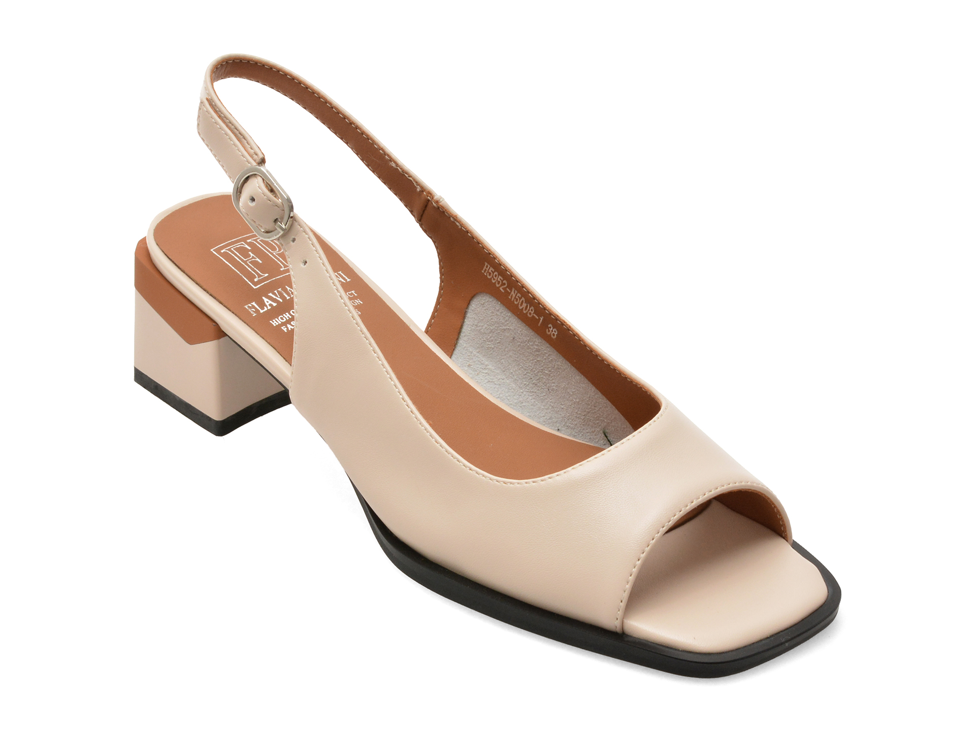 Sandale FLAVIA PASSINI Bej H5952 Piele Naturală