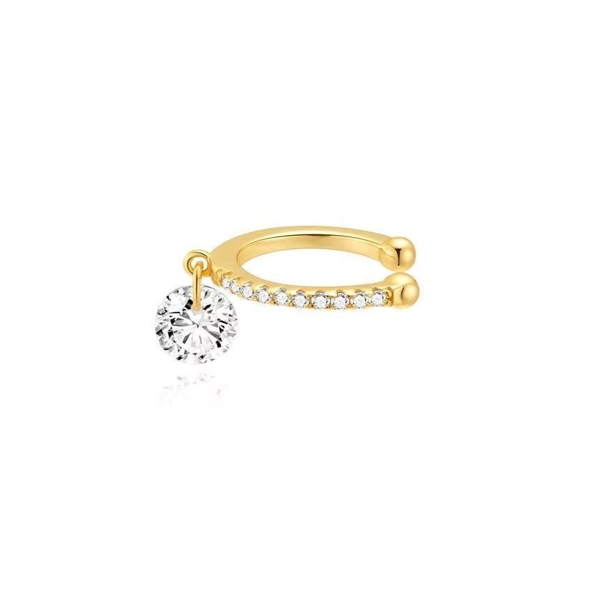 Cercel Ear Cuff Argint Delis cu Piatra Fara Gaurire