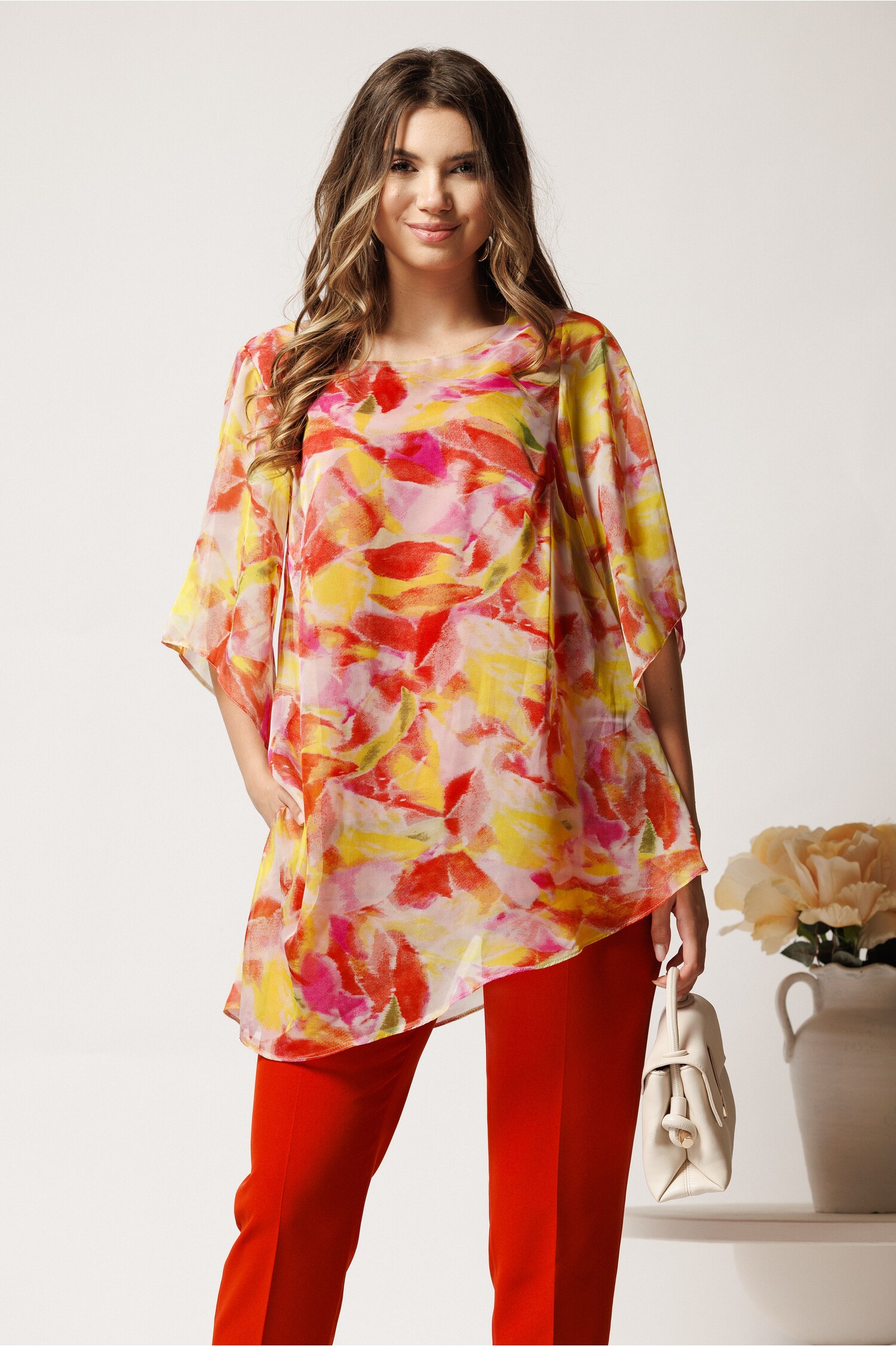 Bluza Voal Galbenă Oversized Viada