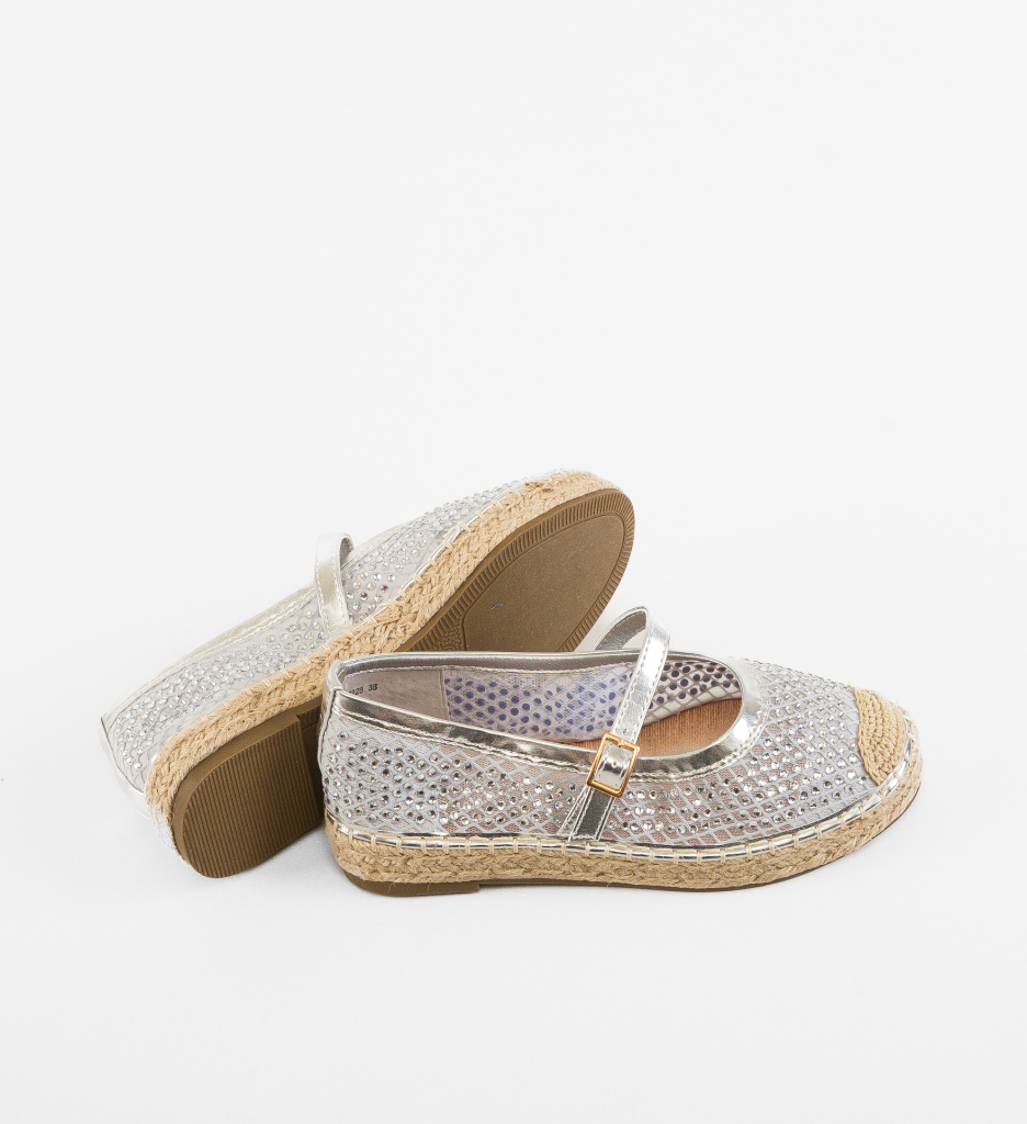 Espadrile Dama Vera Argintii - Confort Eleganță - imagine 5