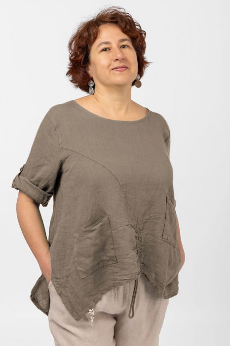 Bluza In Asimetrică Shopika | Eleganță Naturală