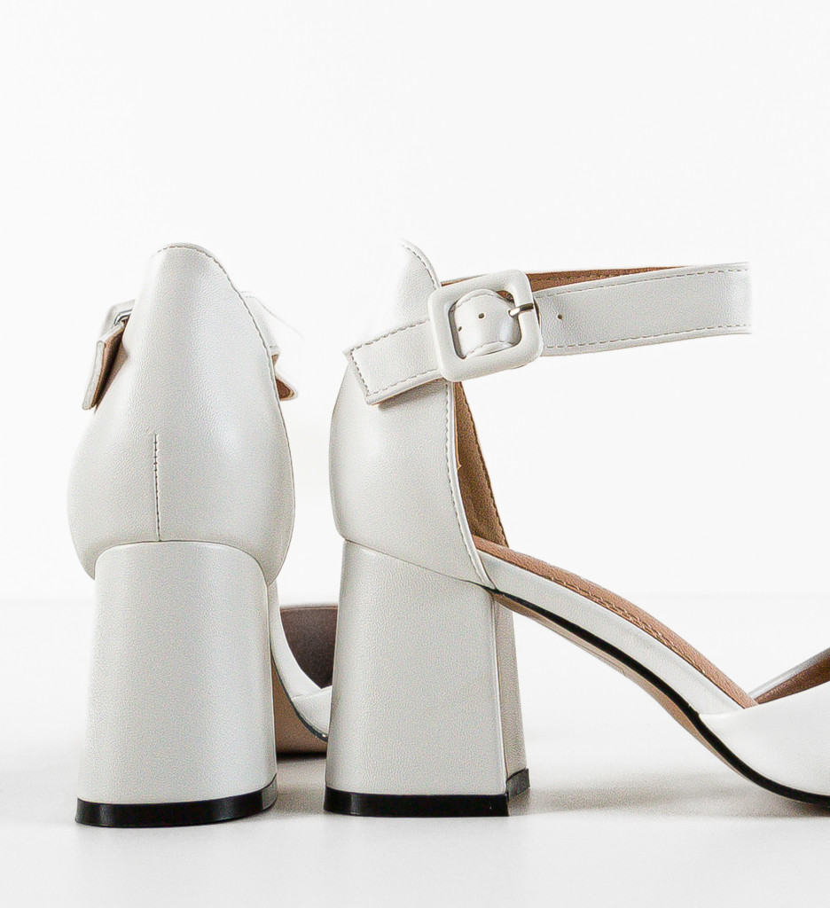 Pantofi Dama Avitus Albi | Eleganță Asigurată - imagine 5