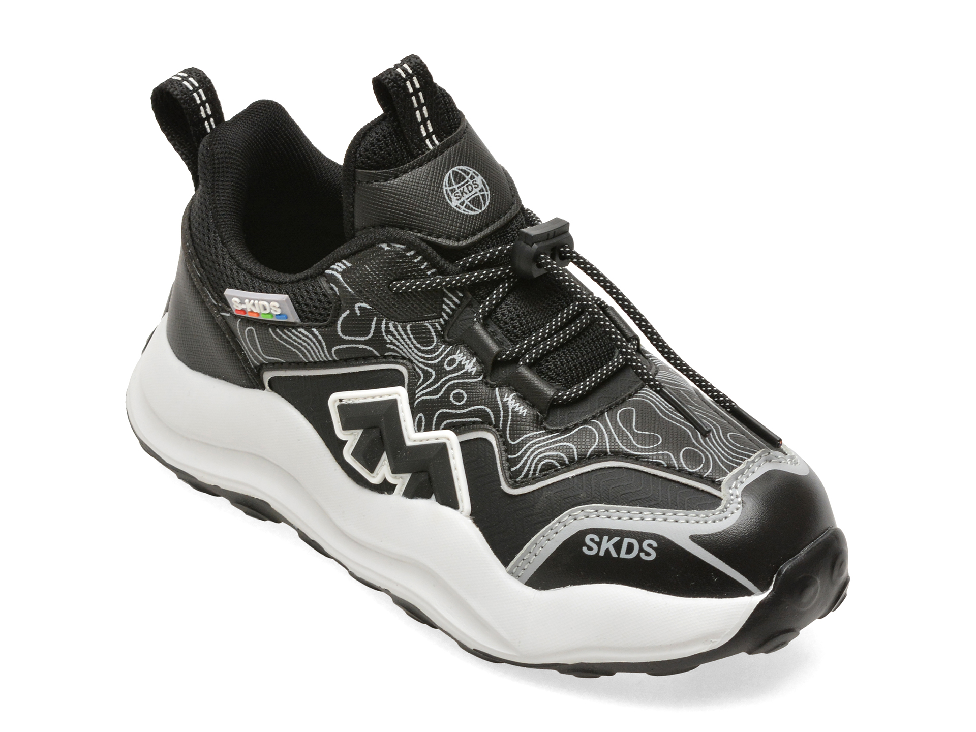 Pantofi Sport Selection Kids Negri Piele Ecologică