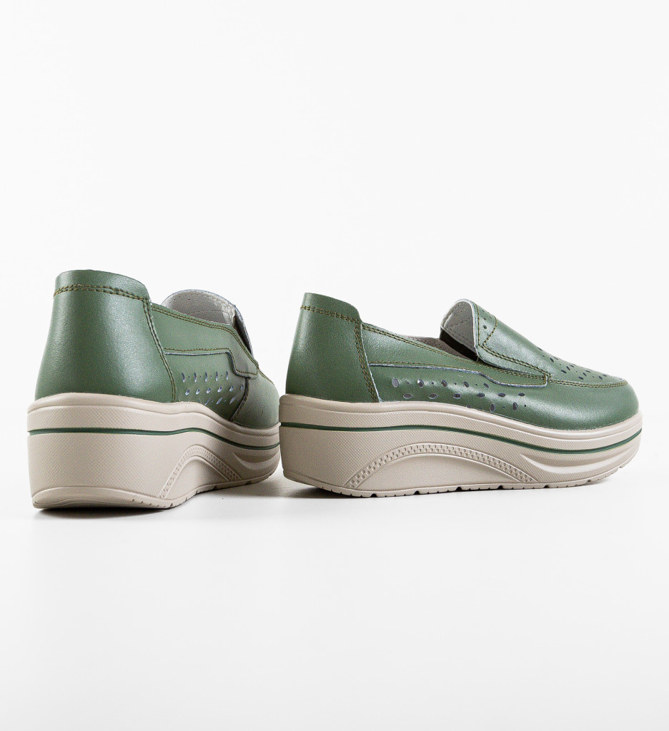 Pantofi Olifram Verzi - Confort Casual Premium - imagine 8