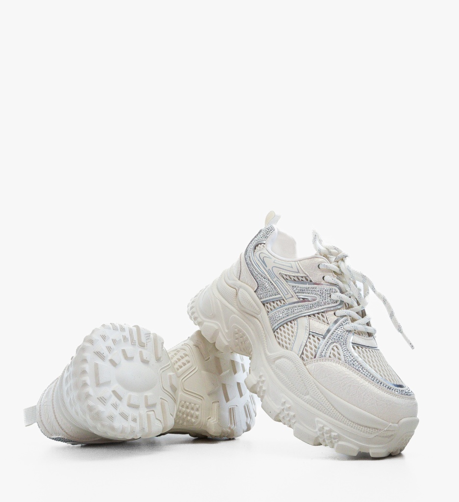 Sneakers Dama Venus Albi – Confort și Stil - imagine 5
