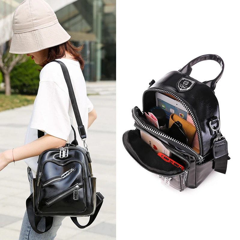 Rucsac Dama Delis Aisha Negru | 2-in-1 Versatil - imagine 5