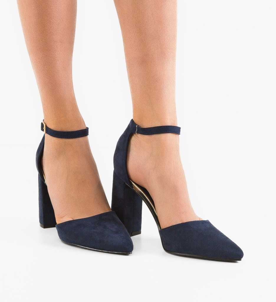 Pantofi cu Toc Melisa Bleumarin | Eleganță