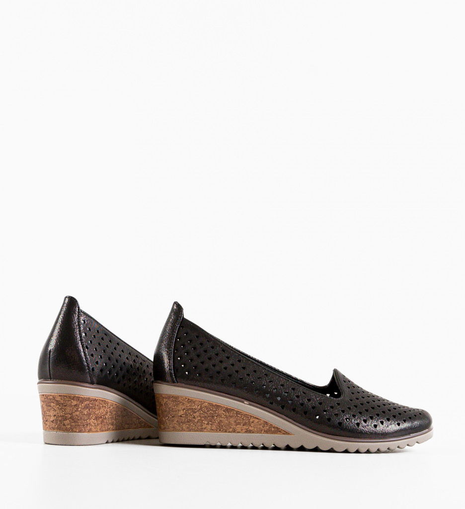 Pantofi Casual Dama Vrezik Negri - Confort & Stil - imagine 6