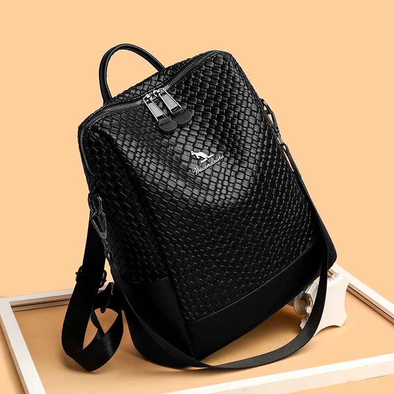 Rucsac dama Evelisse GT3607 din piele ecologica, Negru - imagine 3