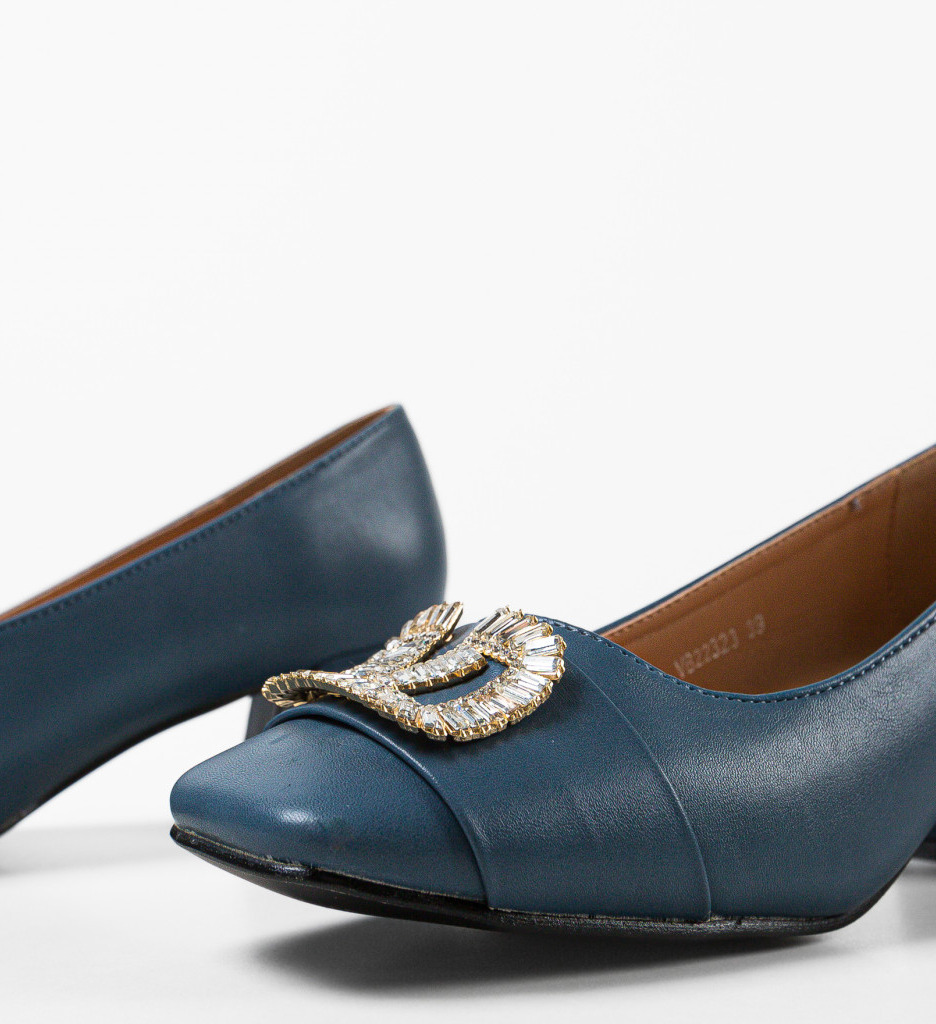 Pantofi Strickl Albastri - Eleganță și Stil - imagine 6