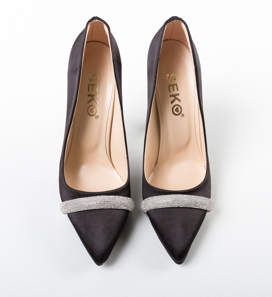 Pantofi Skyan Negri cu Toc | Eleganți - imagine 8