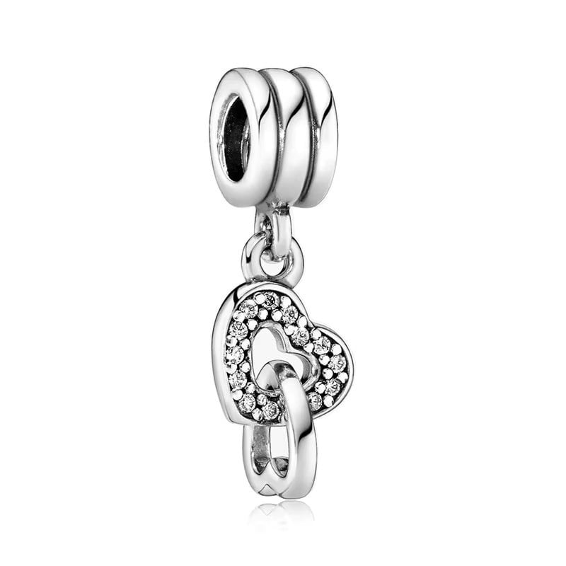 Charm Argint 2 Inimi Amanda JW1149