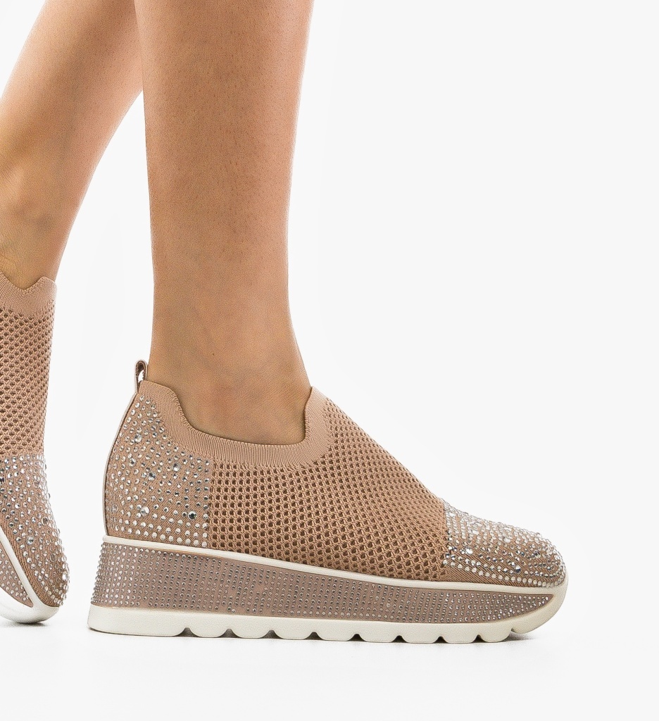 Pantofi Casual Sportif Roz - Confort Stilat - imagine 2