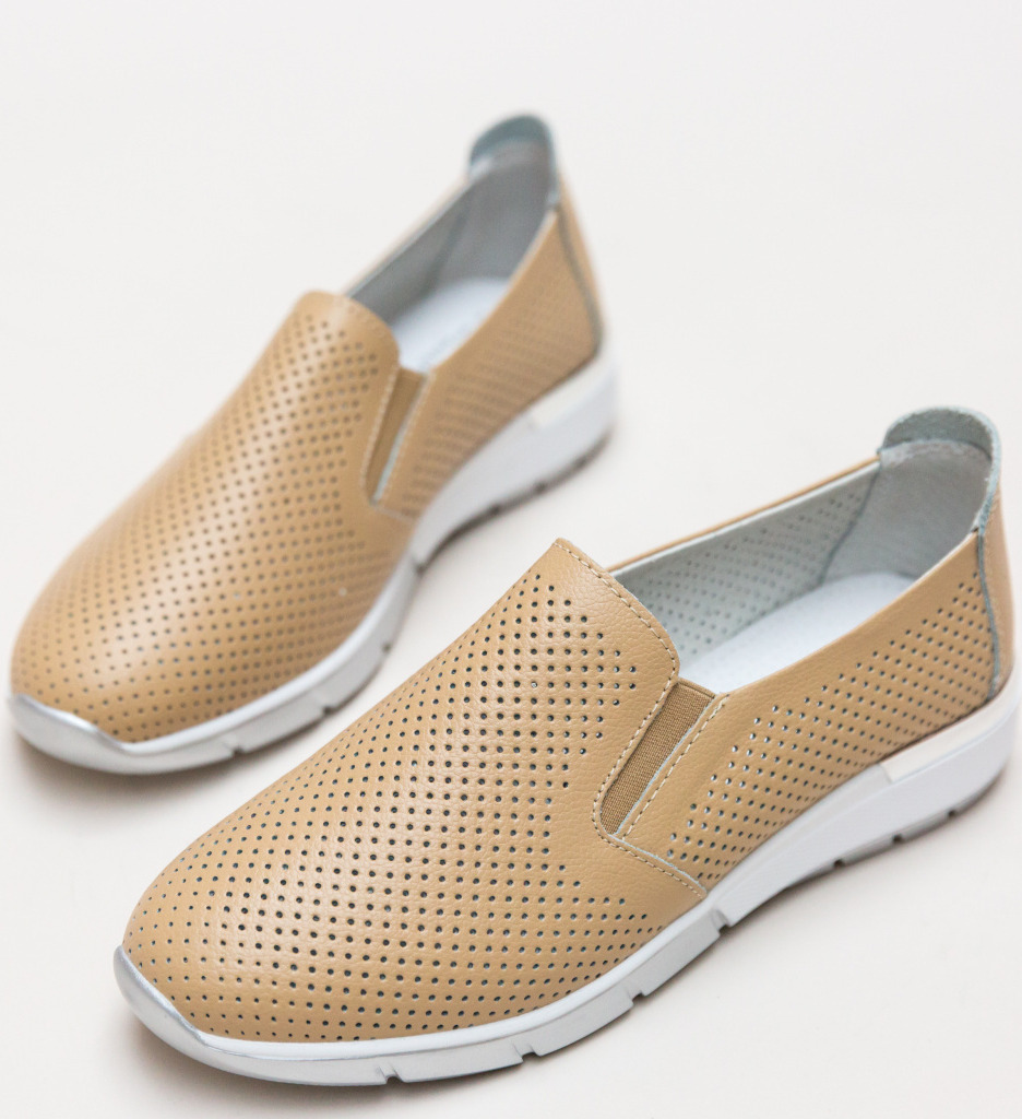 Pantofi Pufini Bej | Confort Superior - imagine 4