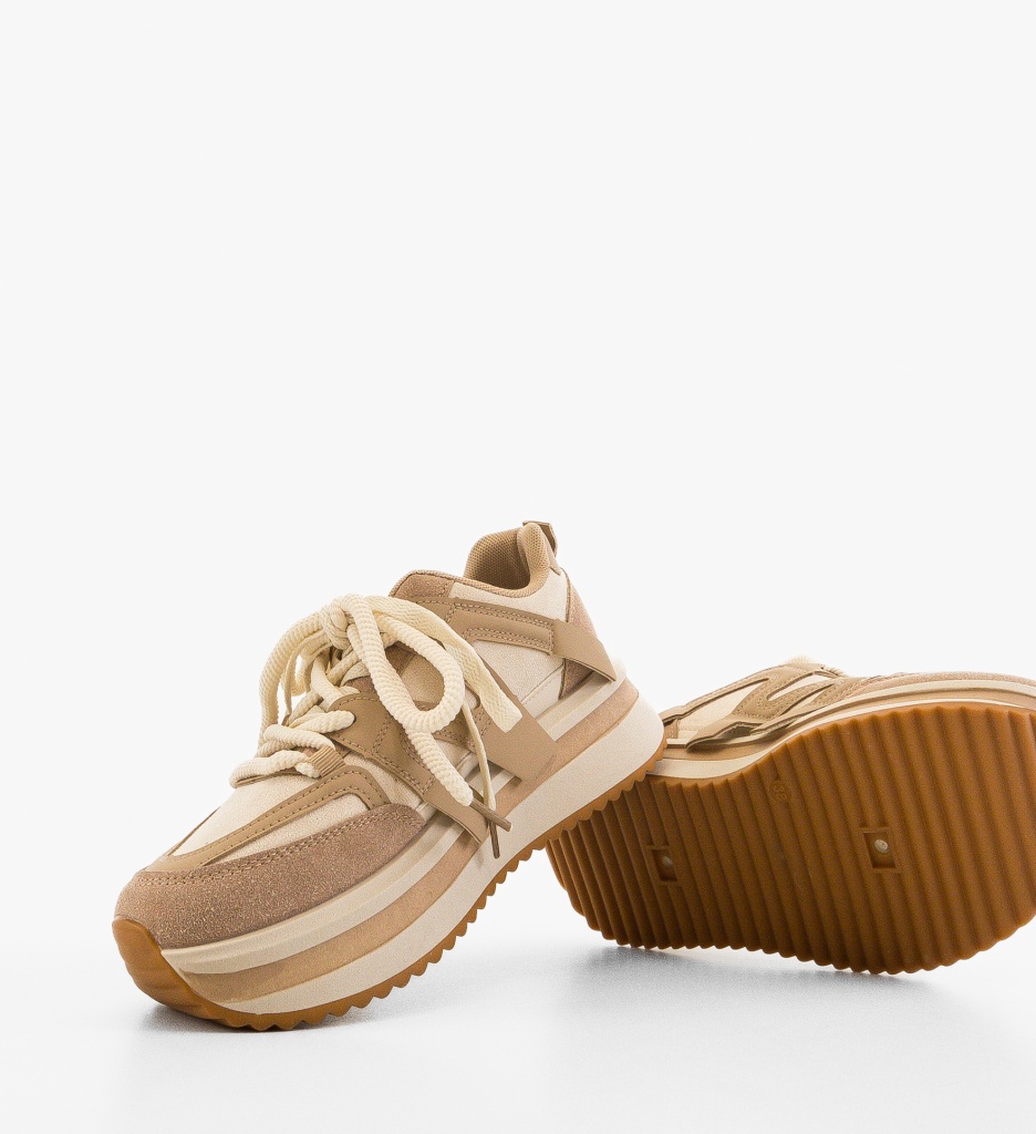 Sneakers Dama Chika Khaki | Confort & Stil - imagine 6