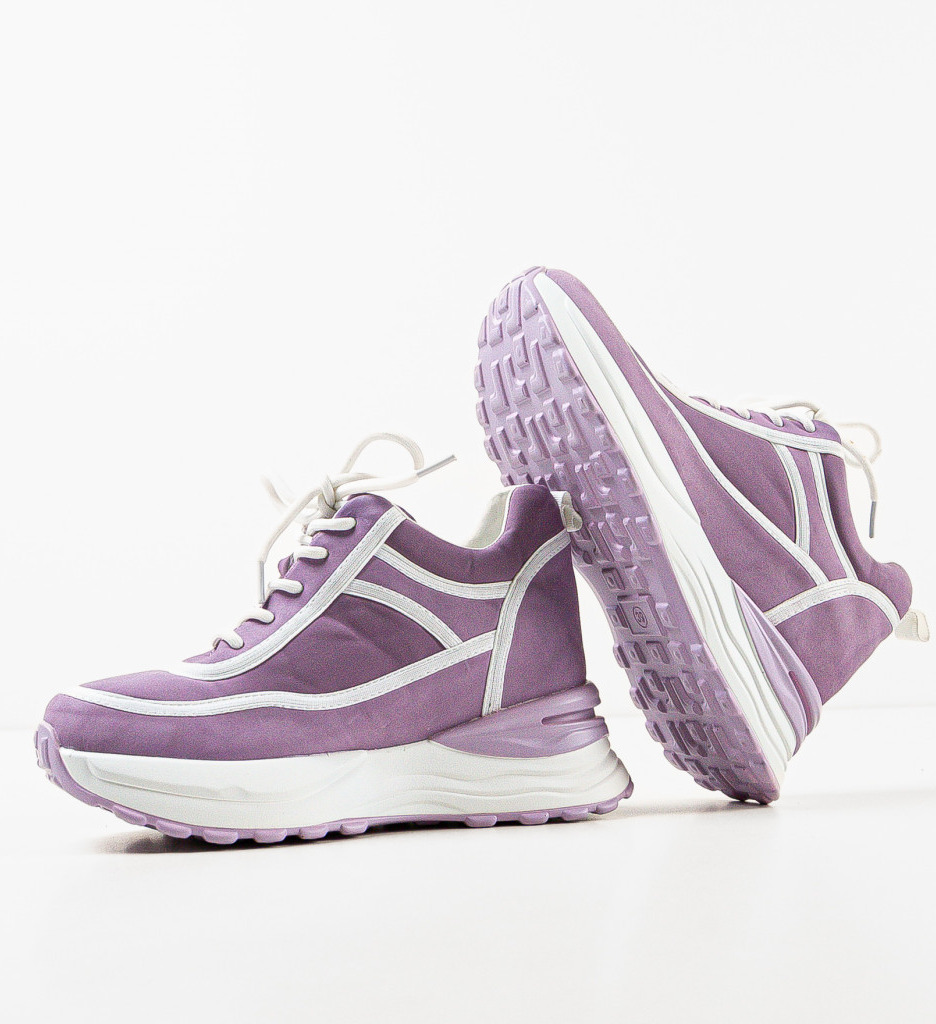 Sneakers Dama Nioz Mov - Confort și Stil Sport - imagine 4