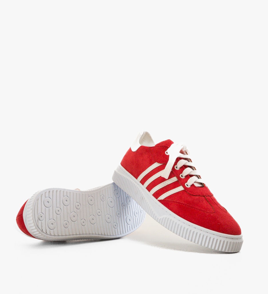 Sneakers Dama Crimson Rosii - Stil și Confort - imagine 5