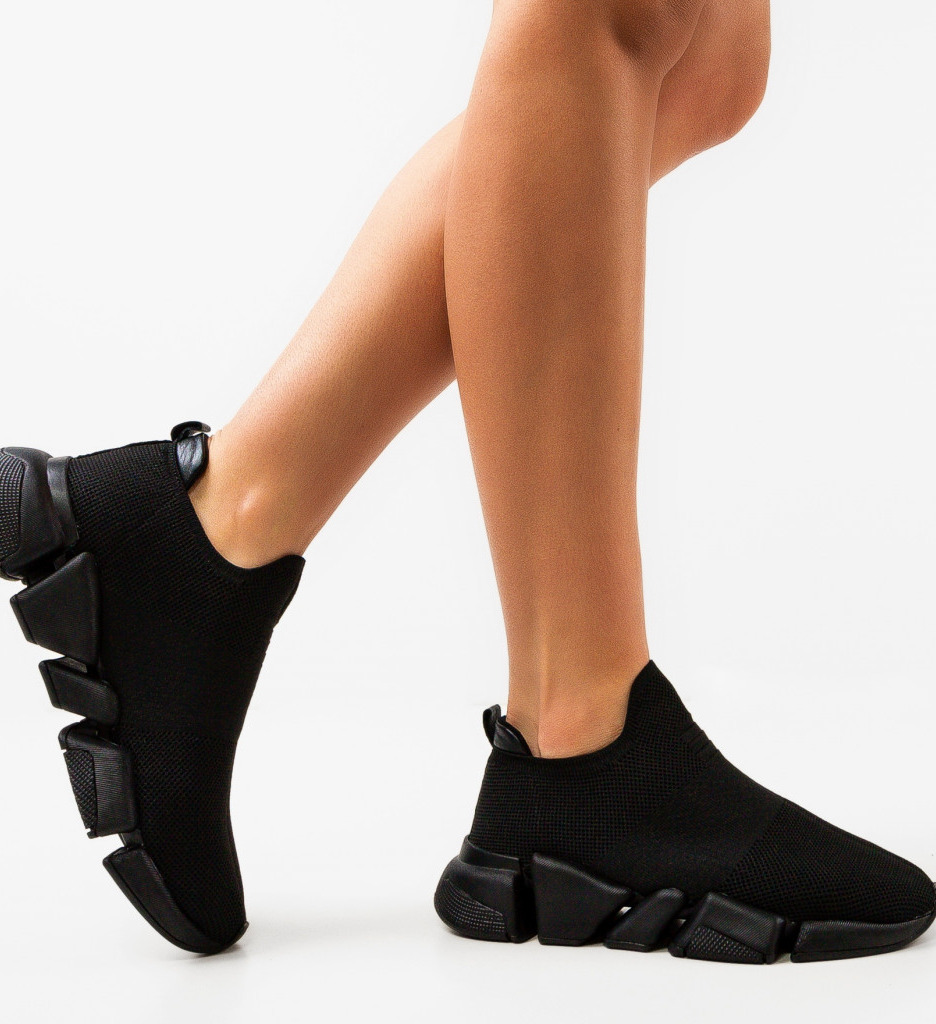 Sneakers Dama Zuper Negri | Confort & Stil Urban - imagine 4