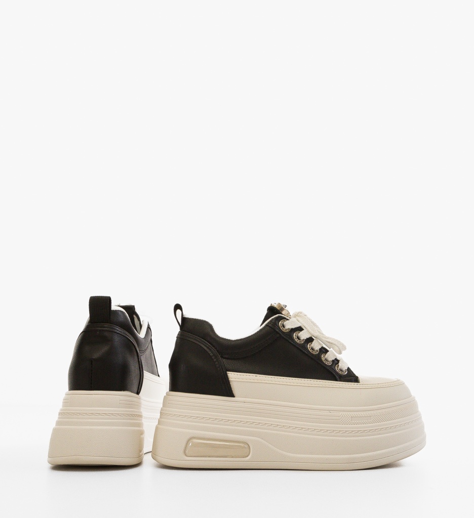 Sneakers Dama Sitre Negri - Confort și Stil - imagine 4