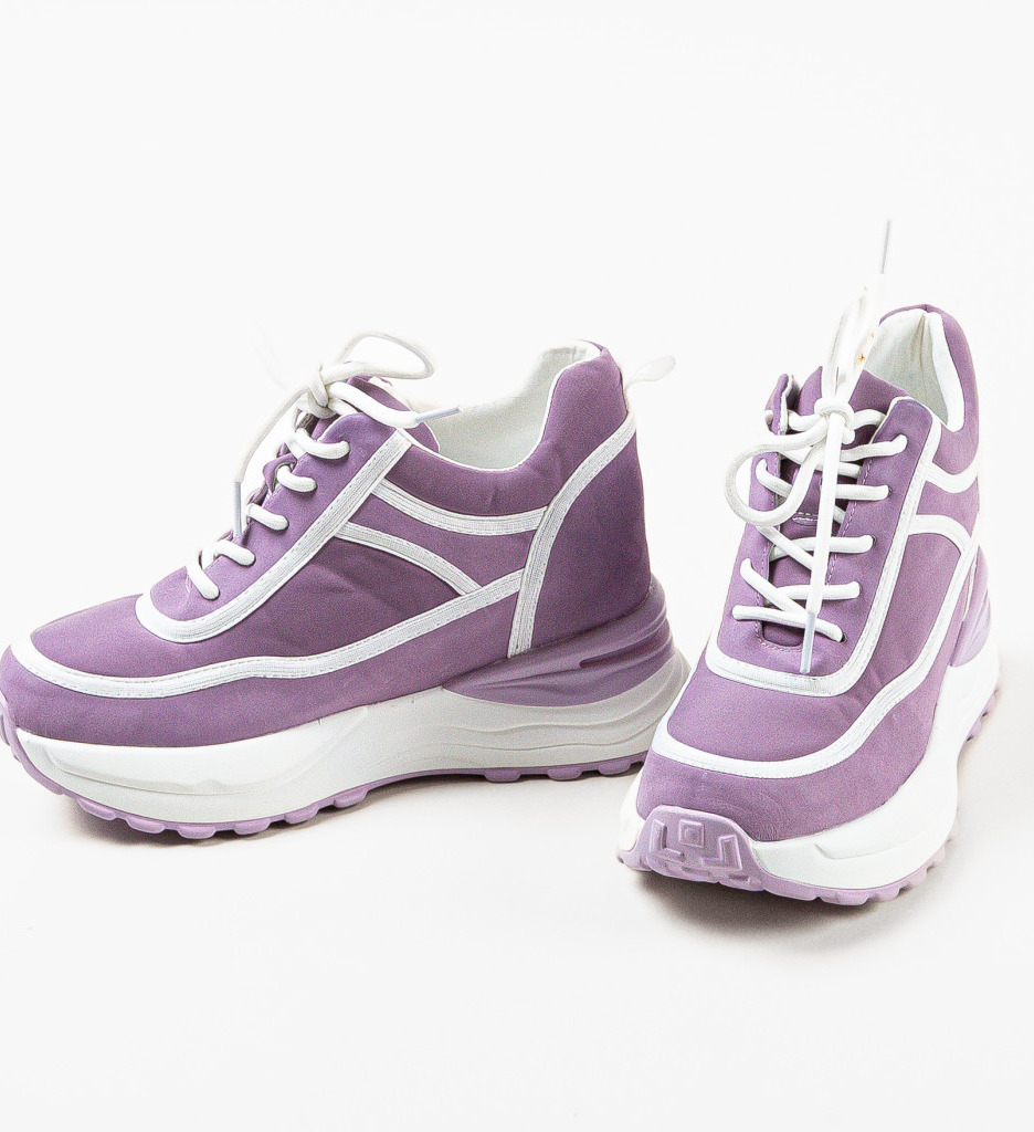 Sneakers Dama Nioz Mov - Confort și Stil Sport - imagine 3