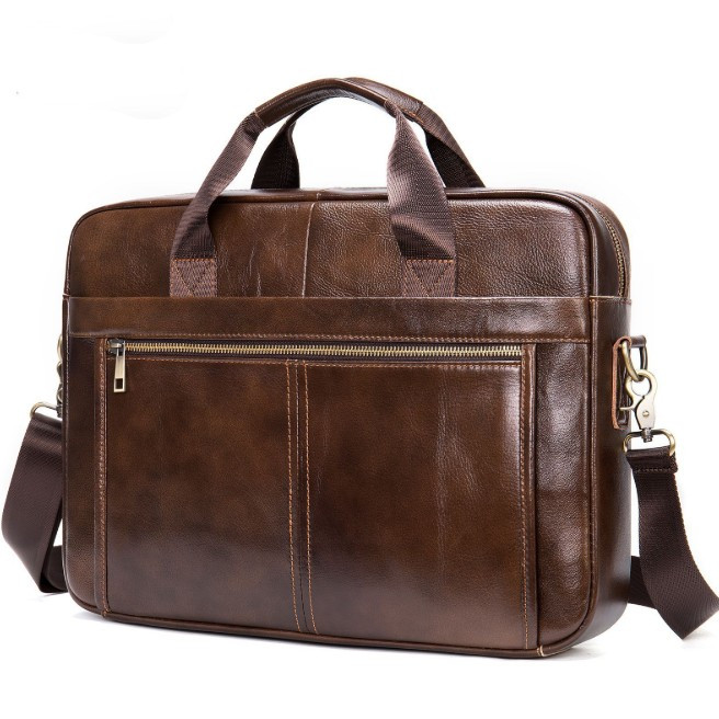 Servieta Piele Naturală Carol GT1311 Maro