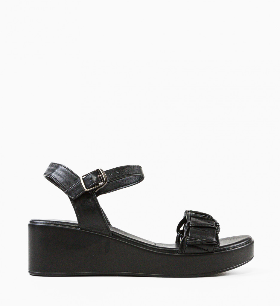 Sandale Dama Major Negre - Eleganță și Confort - imagine 4