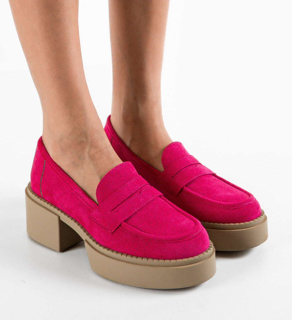 Pantofi Casual Atein Fuchsia | Culoare Vibranta - imagine 3