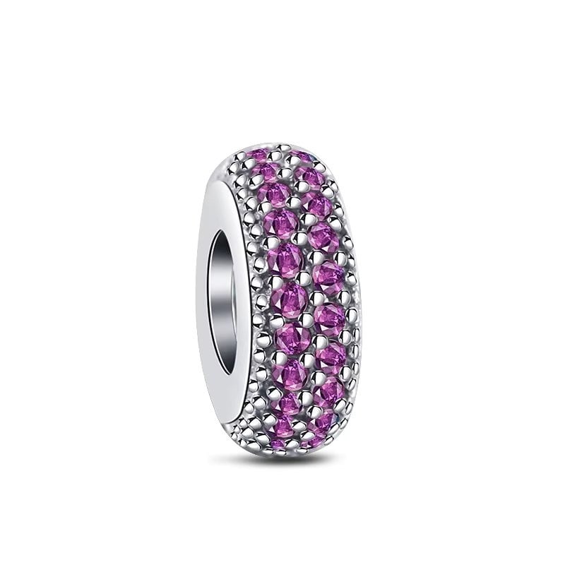 Charm Argint Amanda JW1186 cu Pietre Roz