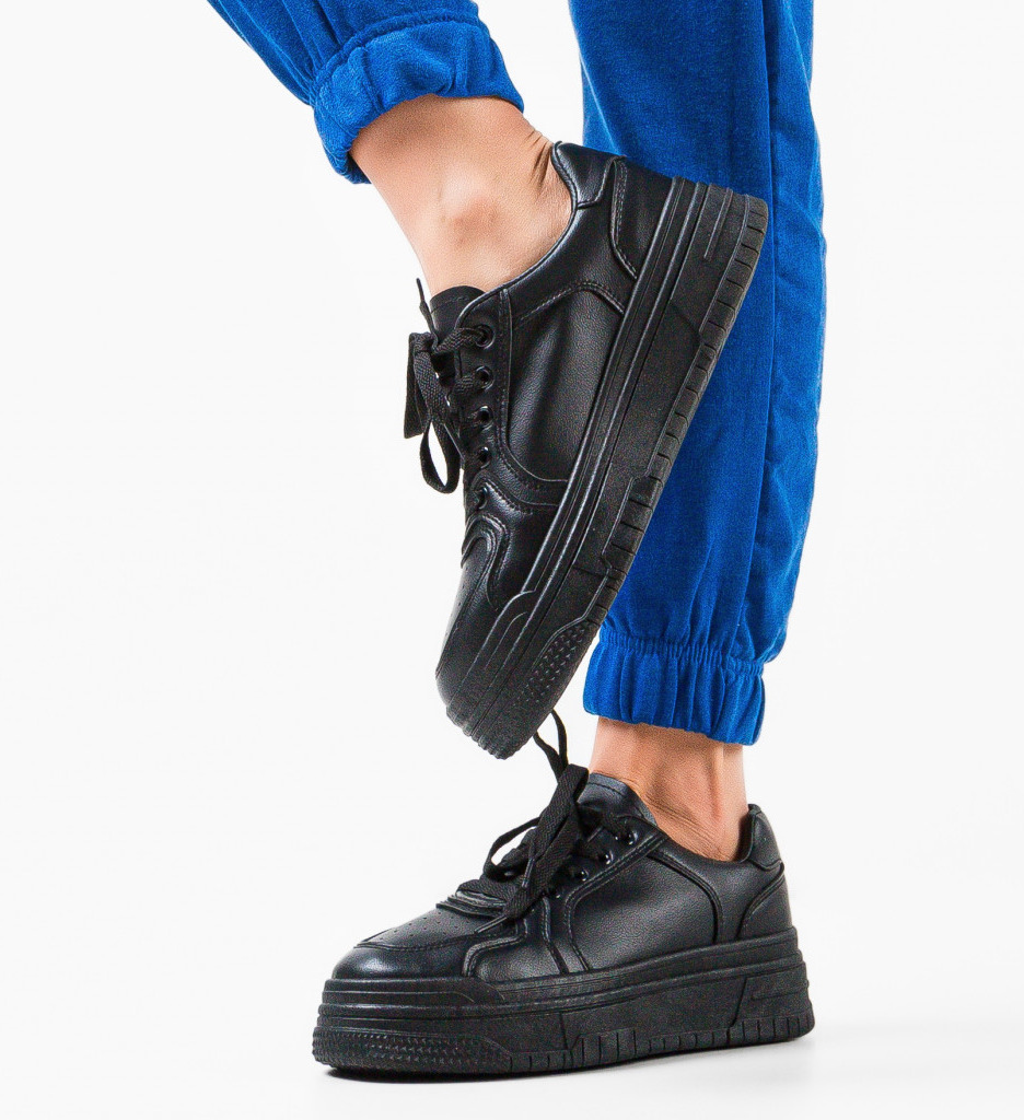 Sneakers Dama Zak Negri - Confort și Stil - imagine 4