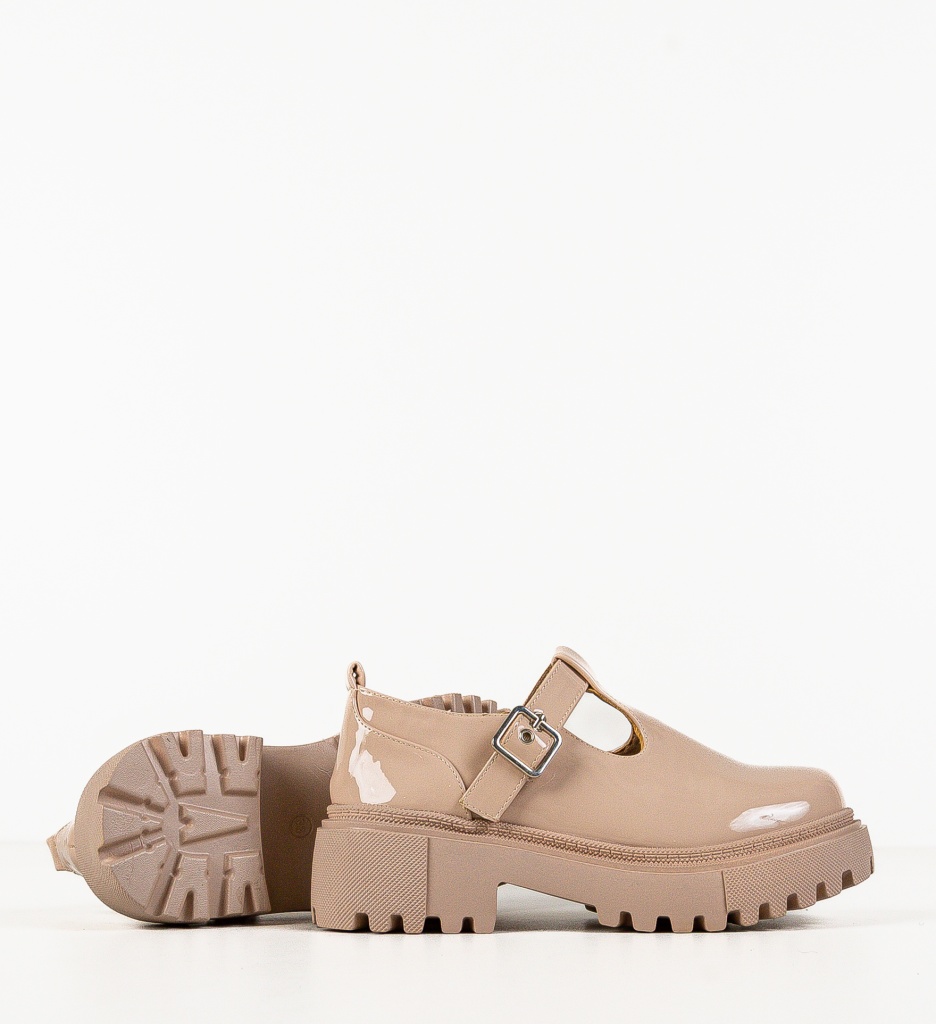 Pantofi Casual Bernie Nude - Confort și Stil - imagine 4