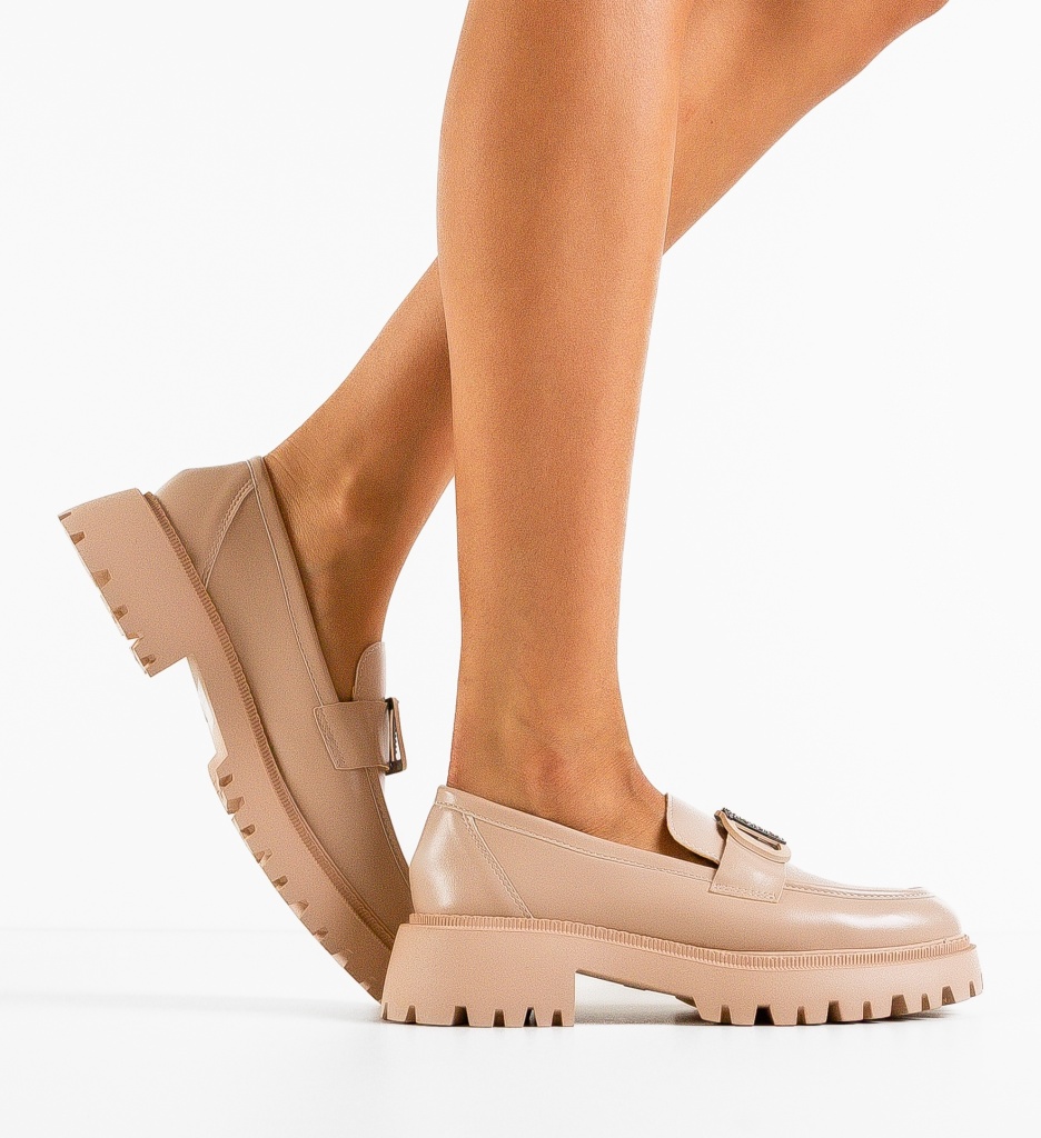 Pantofi Casual Dama Ejiro Bej | Confort & Stil - imagine 2
