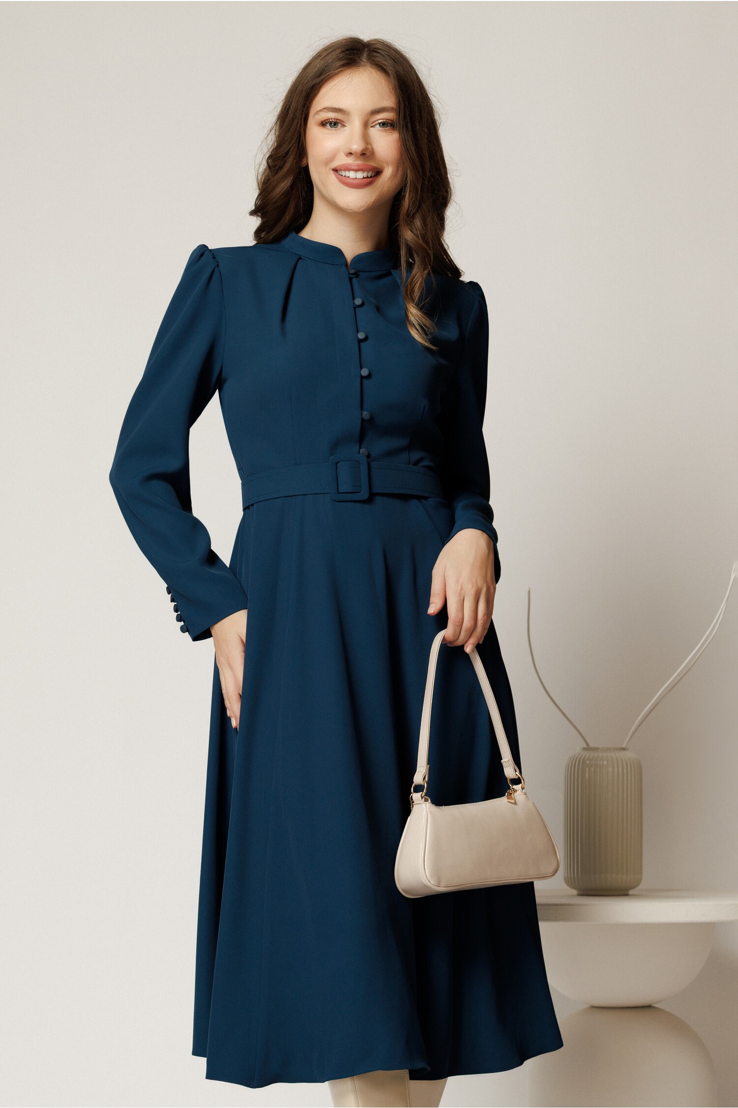 Rochie DY Fashion Turcoaz Elegantă | Cununie Civilă