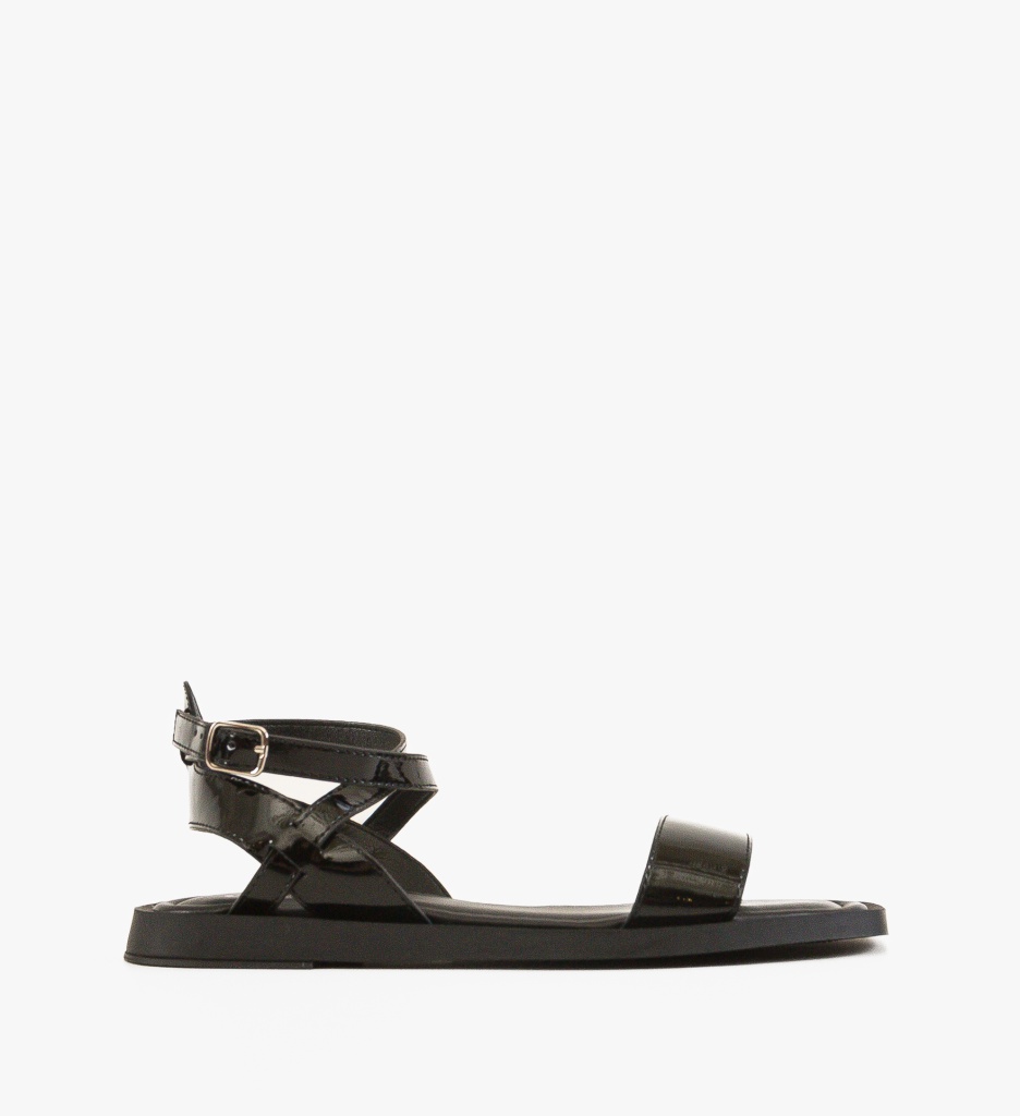 Sandale Leontus Negre | Eleganță și Confort - imagine 5