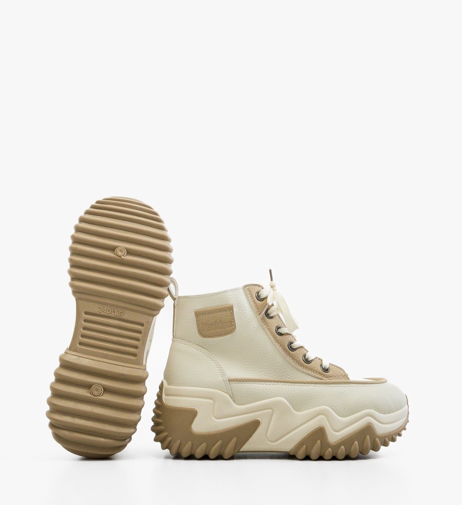 Sneakers Dama Vevery Khaki Confort Sport - imagine 3