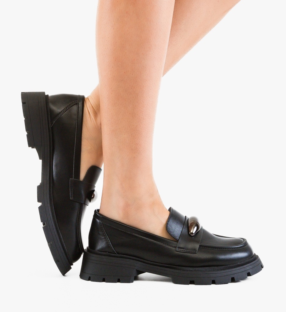 Pantofi Casual Dama Torant Negri | Confort Stilat - imagine 3