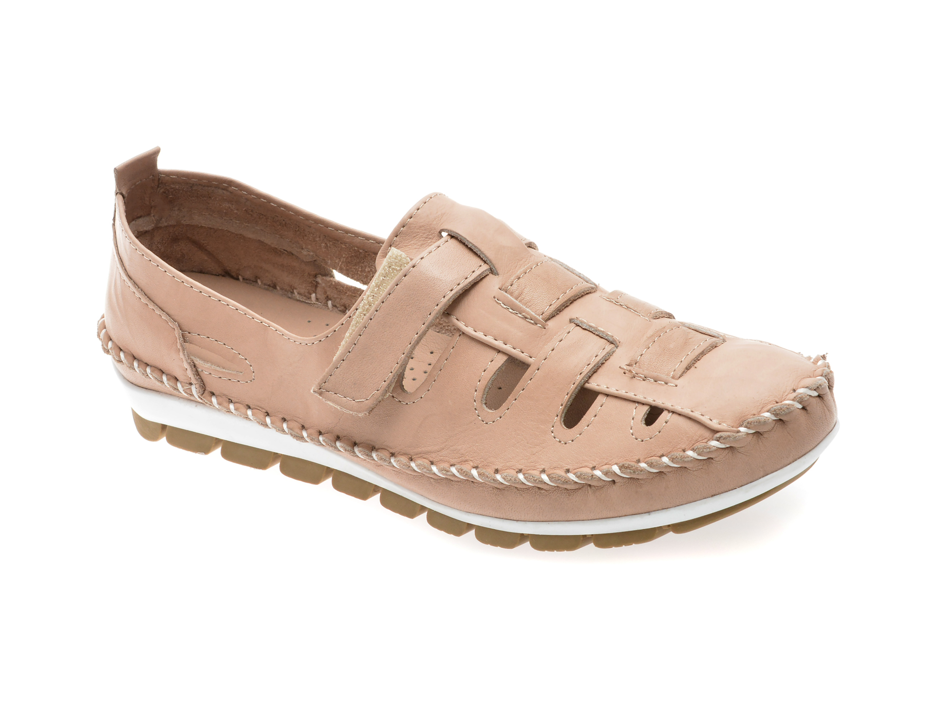 Pantofi Flavia Passini gri din piele naturală