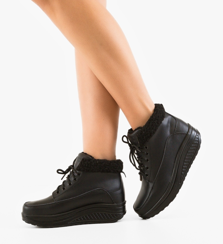 Pantofi Casual Blind Negri - Eleganță și Confort - imagine 2