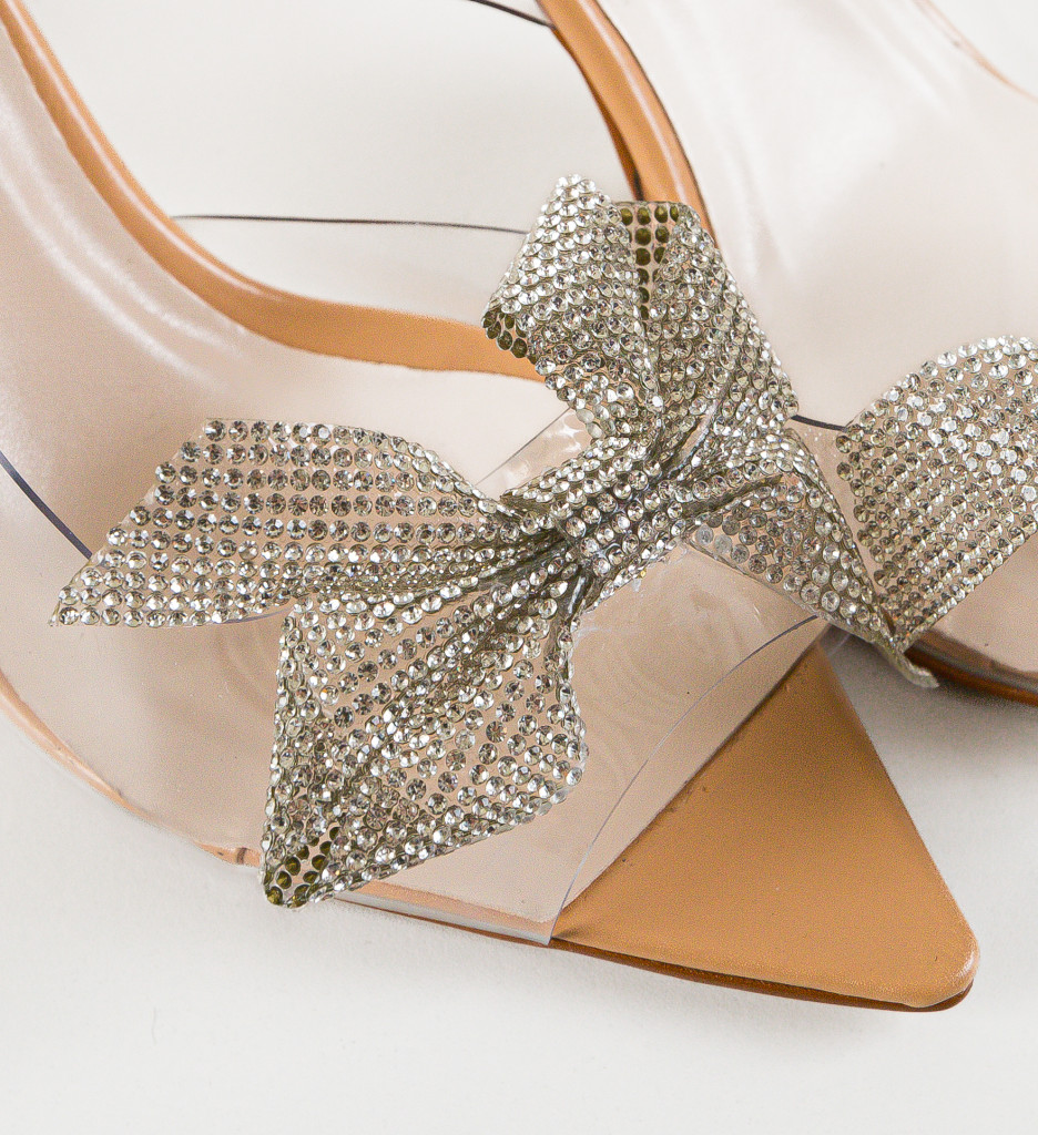 Sandale Janle Bej cu toc elegant - imagine 8