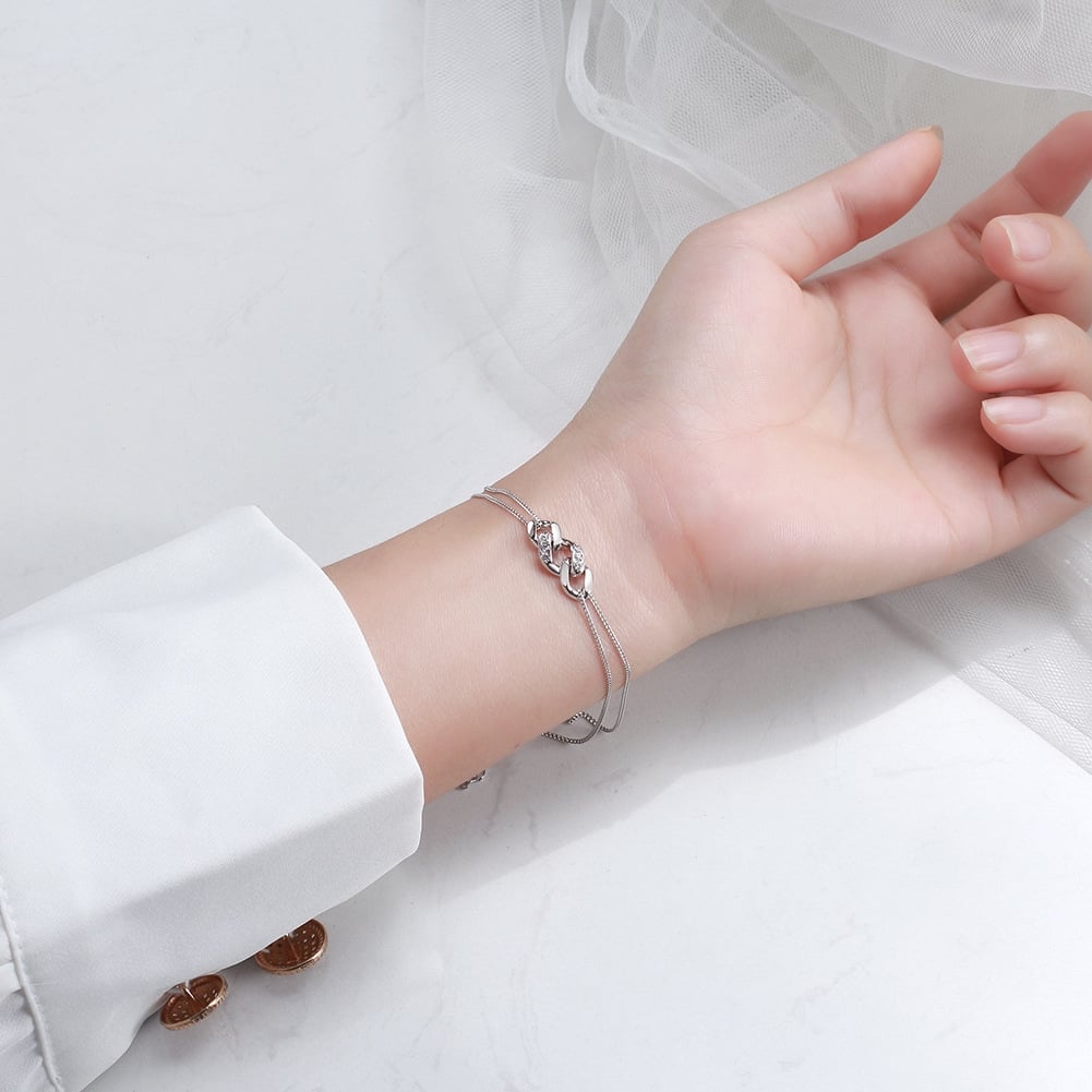 Brățară Delis Argint 925 Placat cu Rodiu - imagine 2