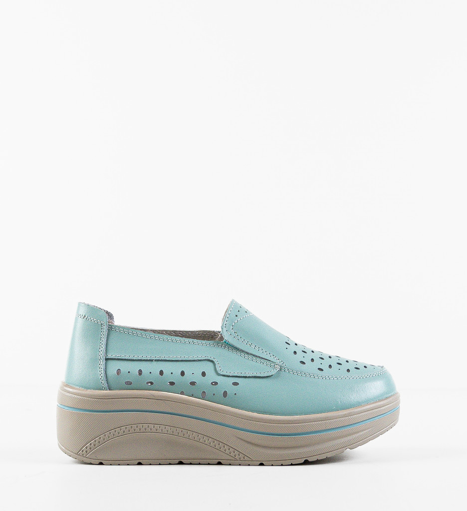 Pantofi Casual Albastri Olifram - imagine 5