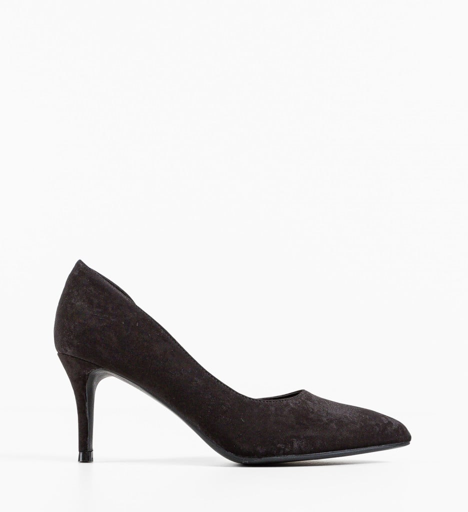 Pantofi Zahrao Negri cu Toc Eleganți - imagine 4