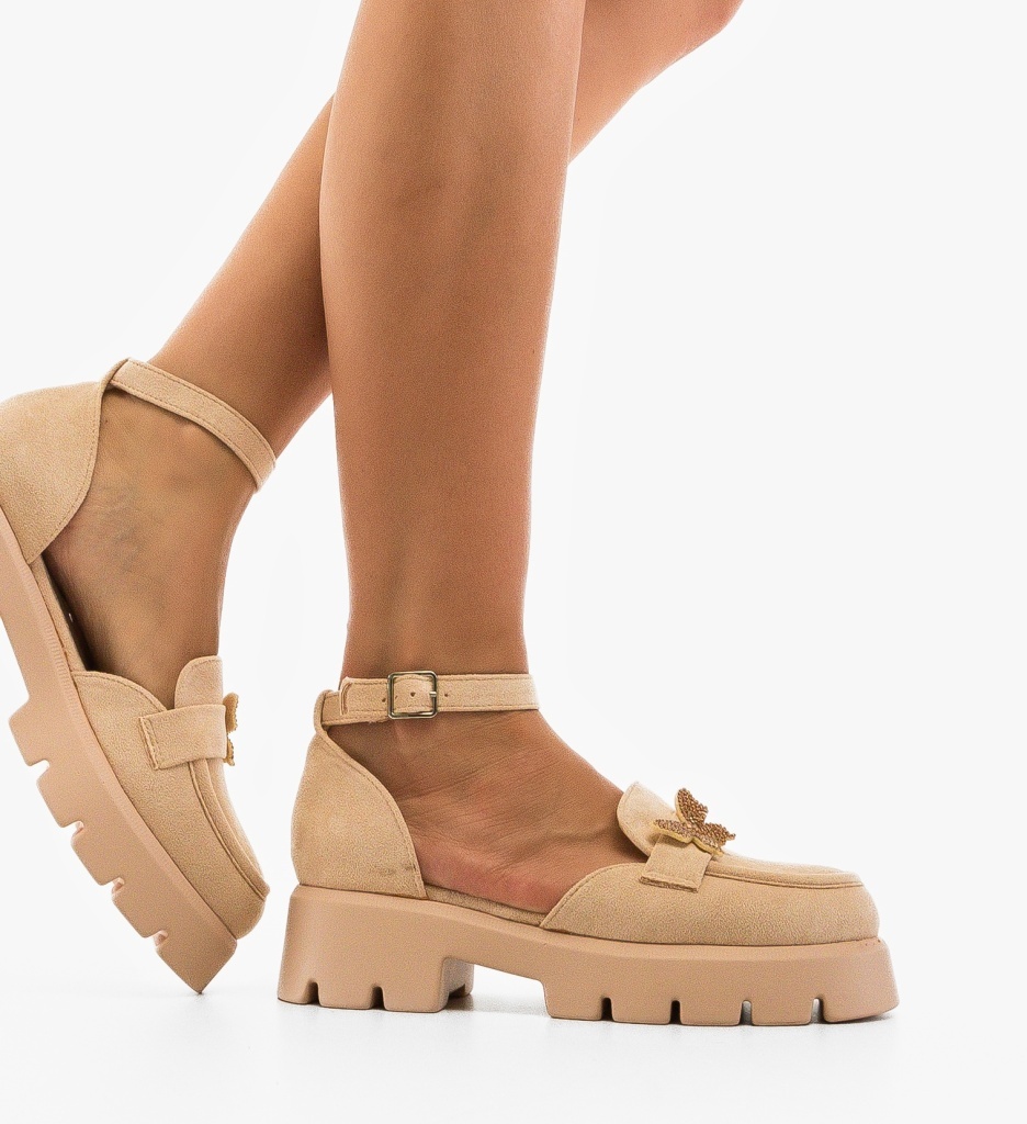 Pantofi Casual Polly Bej - Confort și Stil - imagine 4