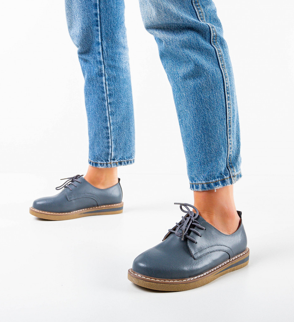 Pantofi Casual Doria Gri - Confort și Stil - imagine 3
