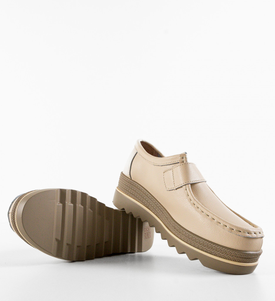 Pantofi Casual Straif Bej - Confort și Stil - imagine 6