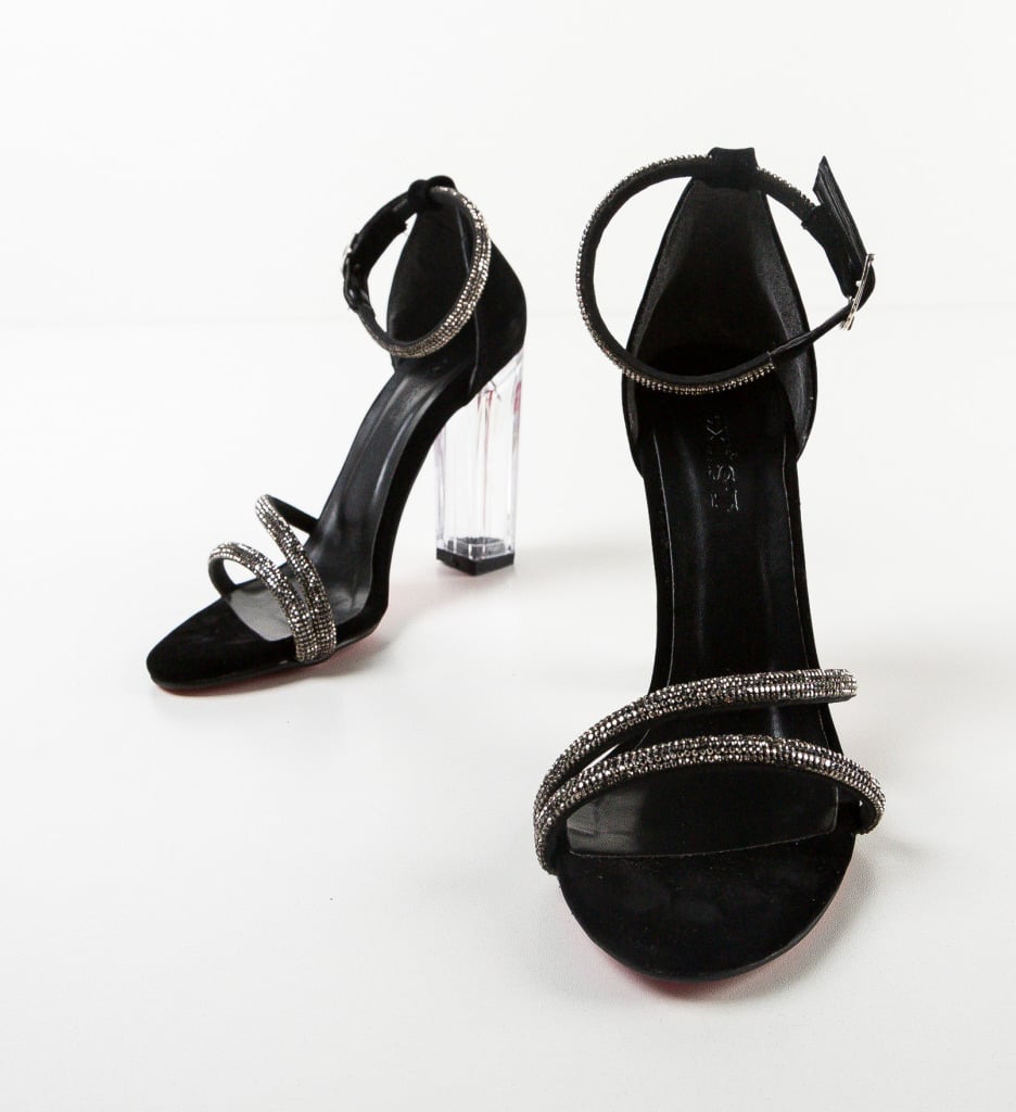 Sandale Kimir Negre cu Toc - Eleganță și Stil - imagine 7