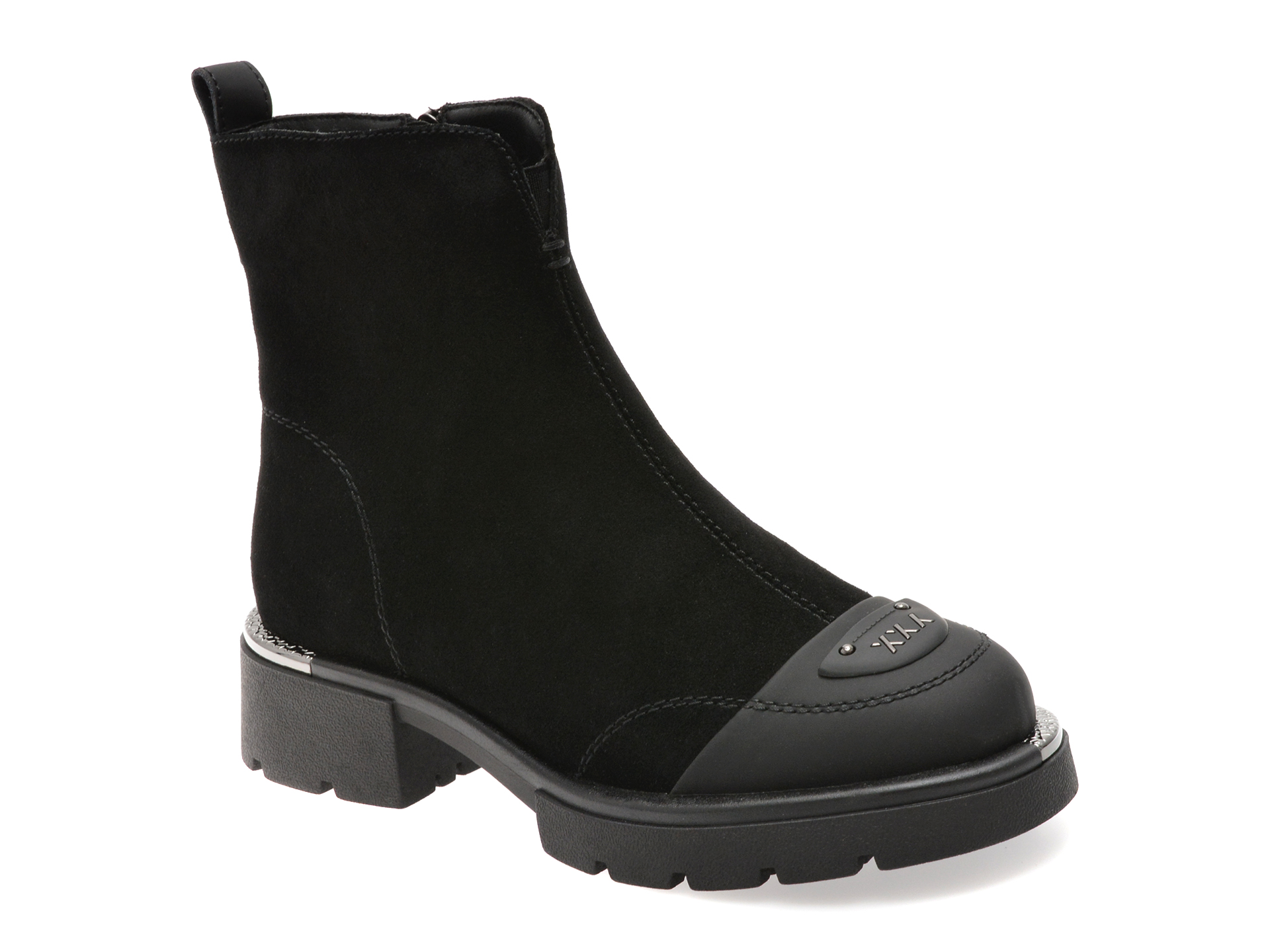 Ghete GRYXX Negre | Eleganță Piele Întoarsă