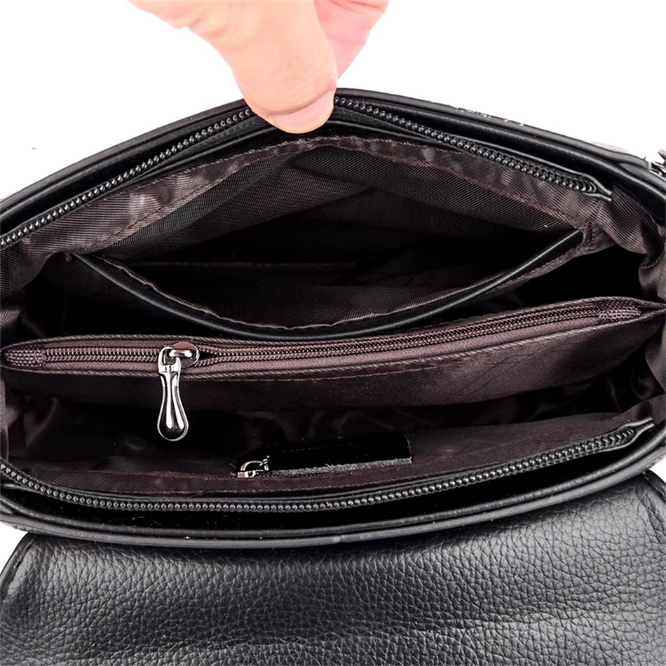 Geanta Dama Delis Samira GT3121 Neagra Piele Ecologica - imagine 5