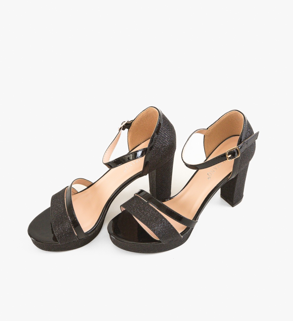Sandale cu toc Irena Negre - Eleganta si Stil - imagine 5