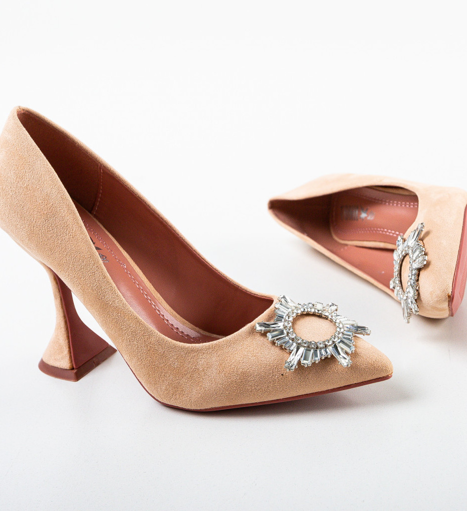 Pantofi cu Toc Bej Luja | Eleganță Versatilă - imagine 6